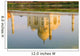 India, Agra, Taj Mahal, Temple Reflection At Sunset On Yamuna River Wall Mural