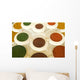 India, Agra, Abstract Colorful Bowls Of Spices In Vases From Above Wall Mural