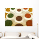 India, Agra, Abstract Colorful Bowls Of Spices In Vases From Above Wall Mural