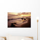 USA, Sunset over beach landscape Wall Mural