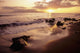 USA, Sunset over beach landscape Wall Mural