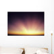 Colorful Sunset, Beautiful Light Rays Bursting From Horizon Wall Mural