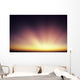 Colorful Sunset, Beautiful Light Rays Bursting From Horizon Wall Mural