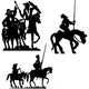 Don Quijote Vector Silhouettes Don Quixote Wall Decal