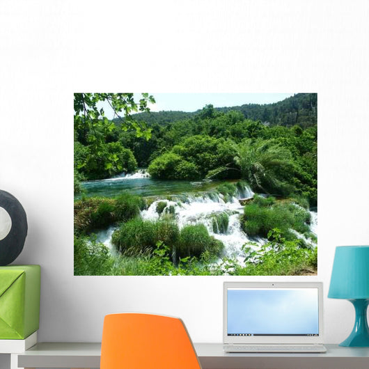 Krka River Cascade Wall Decal
