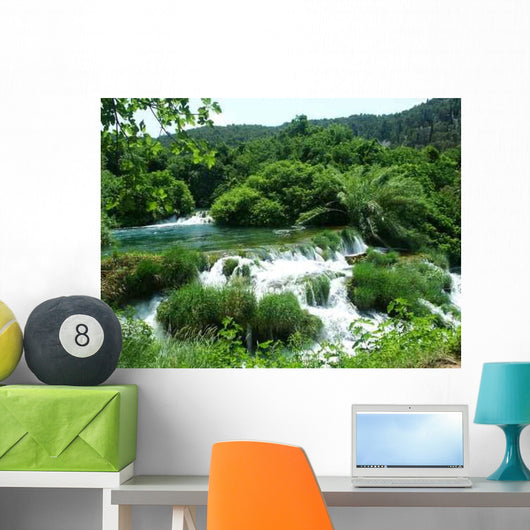 Krka River Cascade Wall Decal