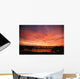 Dramatic And Vibrant Red Sunset Sky Wall Mural