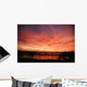 Dramatic And Vibrant Red Sunset Sky Wall Mural