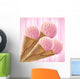 Collage Pink Ice Cream Wall Mural