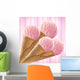 collage of pink ice cream Wall Mural