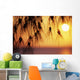 Orange Sunset Over Ocean In Background Wall Mural