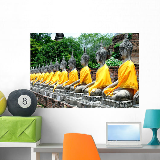 Buddha statues Wall Mural