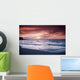 USA, Colorful sunset over ocean and beach Wall Mural