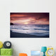 USA, Colorful sunset over ocean and beach Wall Mural