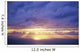 Hawaii, Sunset Over Ocean, Sunrays Bursting Through Cumulous Clouds Wall Mural
