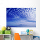 Cotton-Like Clouds In Blue Sky Over Smooth Ocean Water Wall Mural