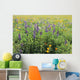 California, Beautiful Meadow Of Lupine And California Poppies Wall Mural
