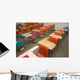 Empty School Desks Wall Mural
