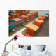 Empty School Desks Wall Mural