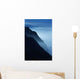 Silhouetted Cliffs Along Foggy Ocean Shoreline Wall Mural