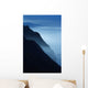 Silhouetted Cliffs Along Foggy Ocean Shoreline Wall Mural