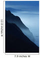 Silhouetted Cliffs Along Foggy Ocean Shoreline Wall Mural
