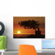 Sunset On Horizon Wall Mural