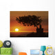 Sunset On Horizon Wall Mural