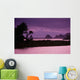 California, Sonoma Coast At Dusk, Jenner, Russian River Entering Ocean Wall Mural