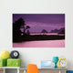 California, Sonoma Coast At Dusk, Jenner, Russian River Entering Ocean Wall Mural