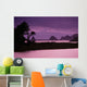 California, Sonoma Coast At Dusk, Jenner, Russian River Entering Ocean Wall Mural