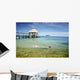 Fiji, Mamanuca Islands, Wadigi Island in distance Wall Mural
