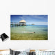 Fiji, Mamanuca Islands, Wadigi Island in distance Wall Mural
