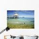 Fiji, Mamanuca Islands, Wadigi Island in distance Wall Mural