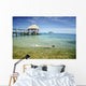 Fiji, Mamanuca Islands, Wadigi Island in distance Wall Mural