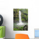Fiji, Taveuni, Tavoro Waterfall cascading into tropical pool Wall Mural