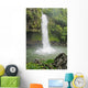 Fiji, Taveuni, Tavoro Waterfall cascading into tropical pool Wall Mural