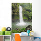 Fiji, Taveuni, Tavoro Waterfall cascading into tropical pool Wall Mural