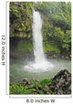 Fiji, Taveuni, Tavoro Waterfall cascading into tropical pool Wall Mural