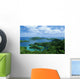 Fiji, Landscape overlooking bay among islands Wall Mural