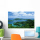 Fiji, Landscape overlooking bay among islands Wall Mural