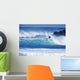 Surfer Carving Top Of Wave Wall Mural