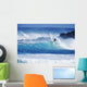 Surfer Carving Top Of Wave Wall Mural