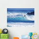 Surfer Carving Top Of Wave Wall Mural