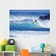 Surfer Carving Top Of Wave Wall Mural