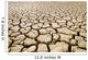 Africa, Namibia, Detail Of Cracked Mud In Dry Lake Bed Wall Mural