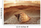 Seashell Laying In The Sand With Sun Setting Behind It Wall Mural