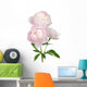 Light Pink Peony Flower Wall Decal