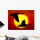 Flying Geese Wall Mural