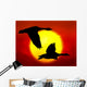 Flying Geese Wall Mural